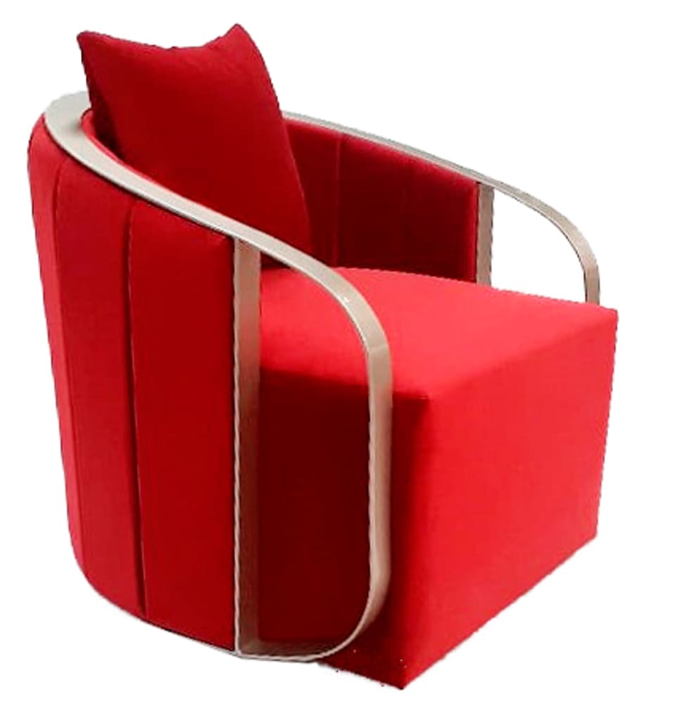 Silla auxiliar Ondulato roja